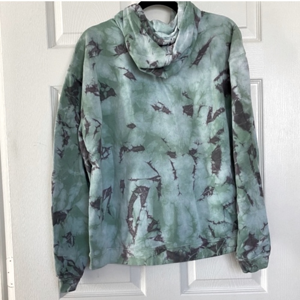 STANDARD/ CLOTH Green/ Gray Tie-dye Sweatshirt - Hoodie Size S/P